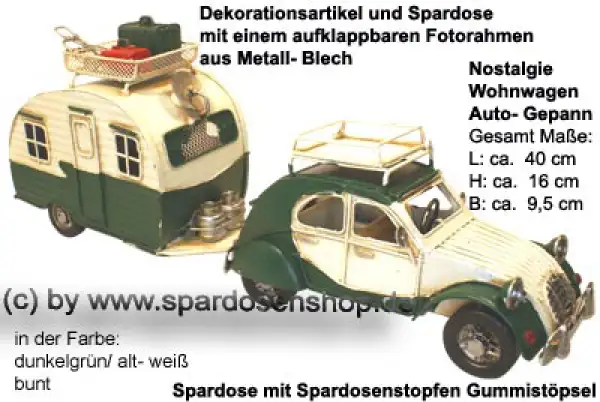 NostalgieNostalgie Wohnwagen- Gepann dunkelgrün B NostalgieNostalgie Wohnwagen- Gepann dunkelgrün B